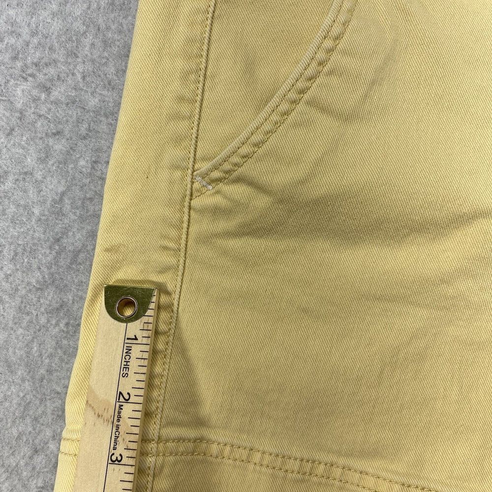 Levi's 545 Shorts Womens Size 10 Beige Flap Pockets Denim Jean Stretch Preppy - Picture 8 of 11